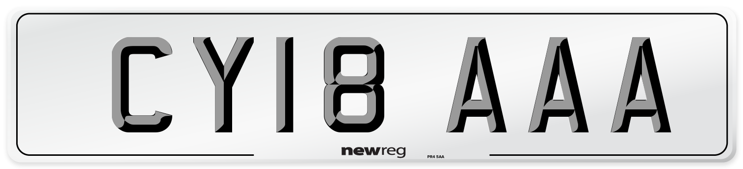 CY18 AAA Number Plate from New Reg